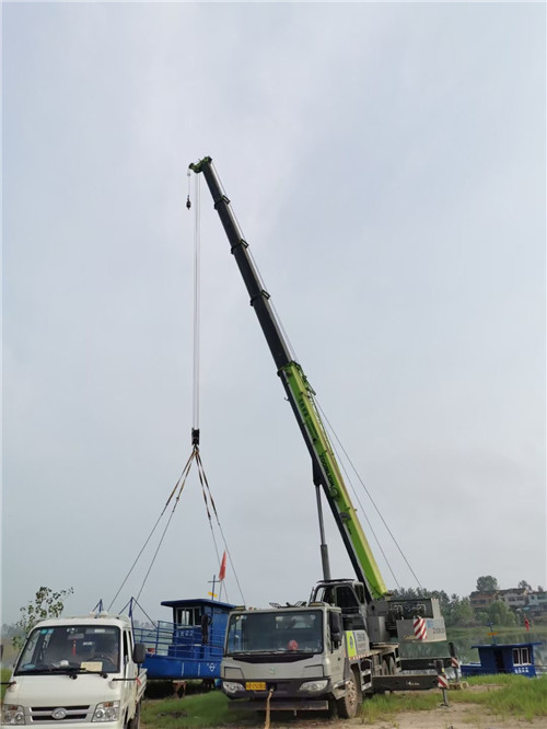 锡林郭勒盟桥梁建设吊装案例